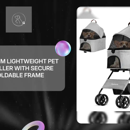 Premium Lightweight Pet Stroller With Secure Foldable Frame by@Outfy