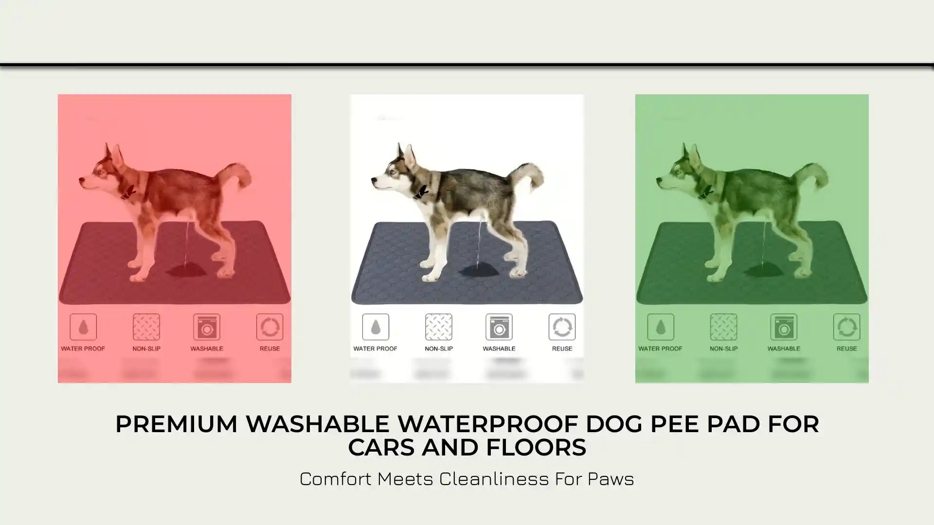 Premium Washable Waterproof Dog Pee Pad For Cars And Floors by@Outfy