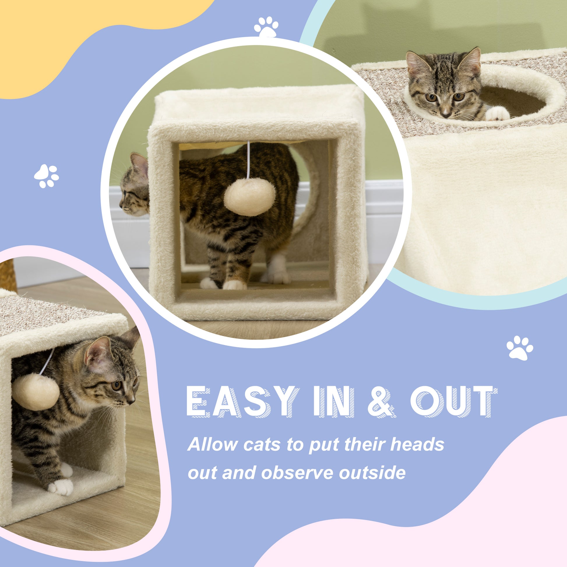 PawHut Premium Cat Tunnel For Indoor Play by PawHaven